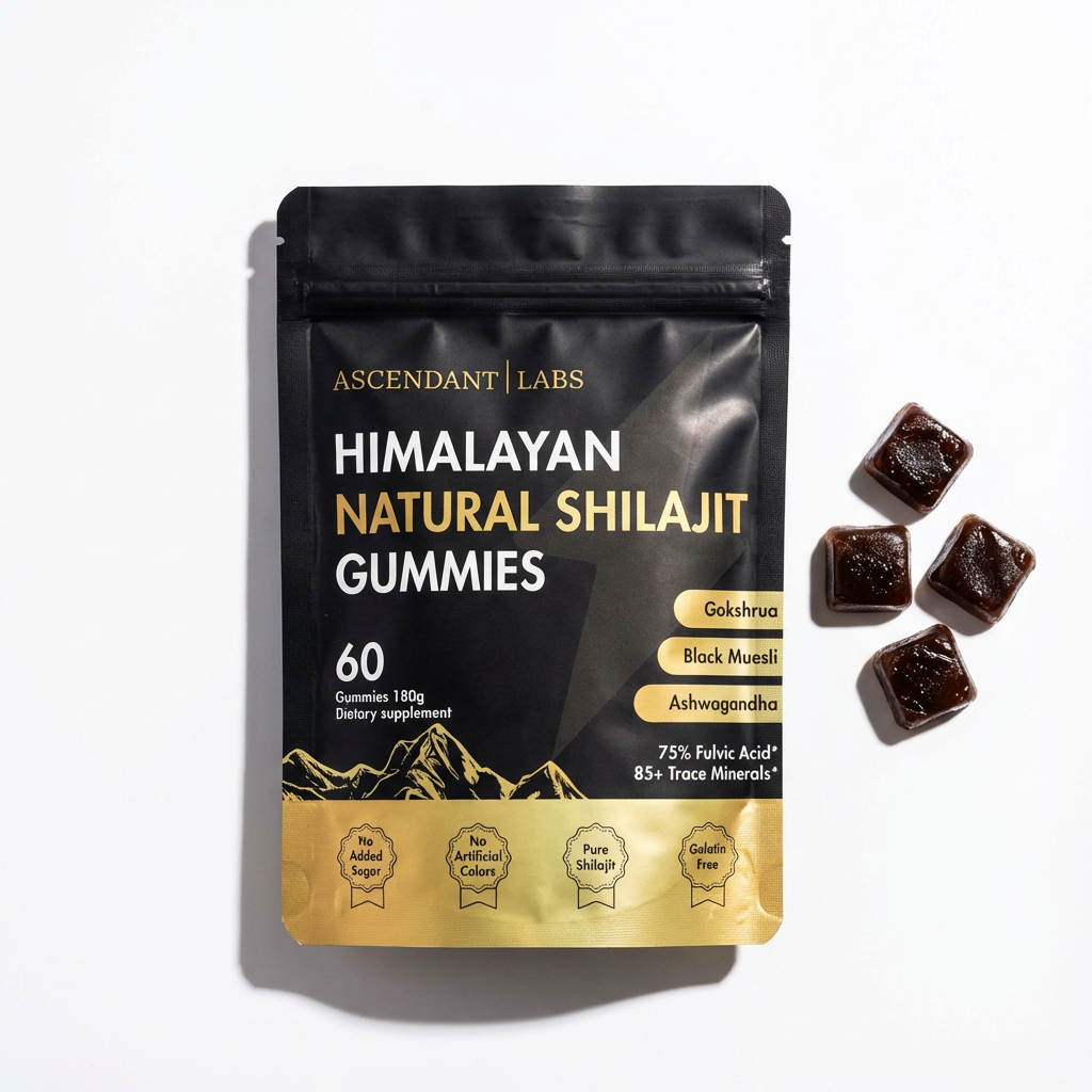 Gold Shilajit Gummies – 7 in 1 Support