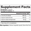 Supplement facts for Primal Flow® post-workout recovery, detailing ingredients and serving sizes.
